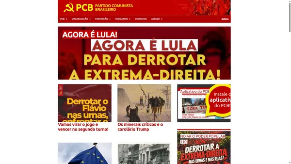 Captura de ecrã de pcb.org.br