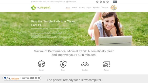 pchelpsoft.com screenshot