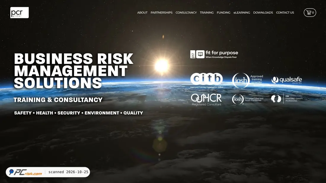 Screenshot of pcr-global.com