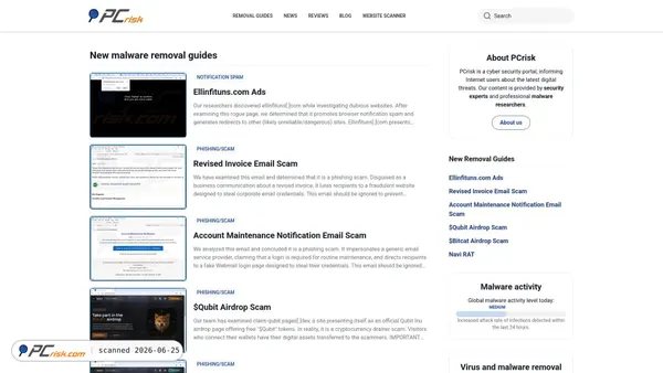 pcrisk.com screenshot