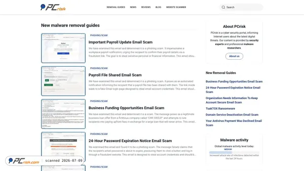 pcrisk.com screenshot