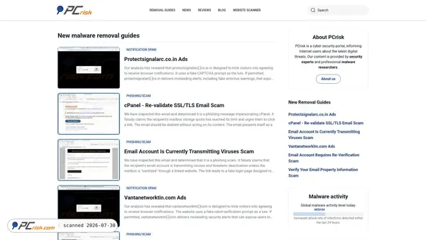 pcrisk.com screenshot