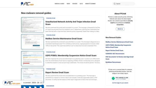 pcrisk.com screenshot