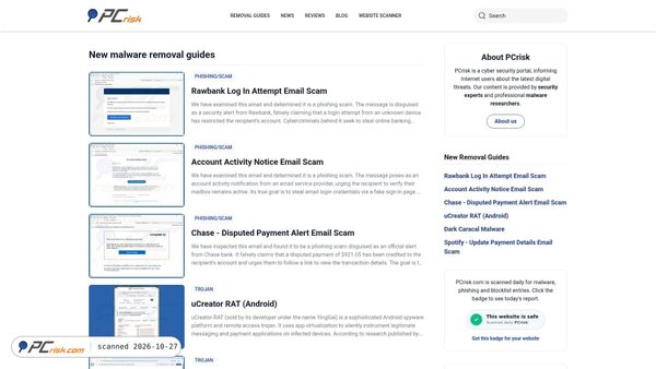 pcrisk.com screenshot