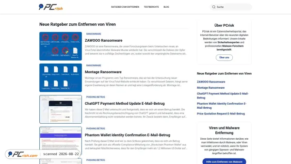 pcrisk.de screenshot