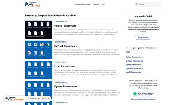 pcrisk.es Screenshot