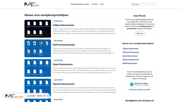 Zrzut ekranu pcrisk.nl
