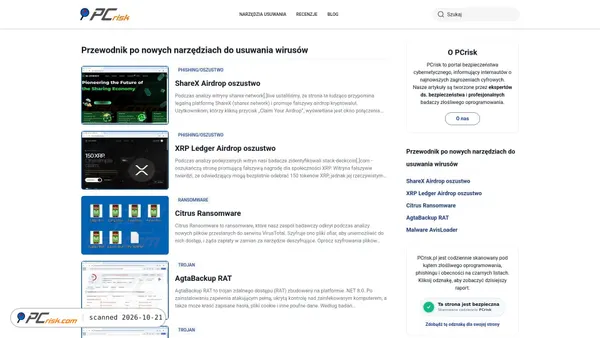 pcrisk.pl Screenshot