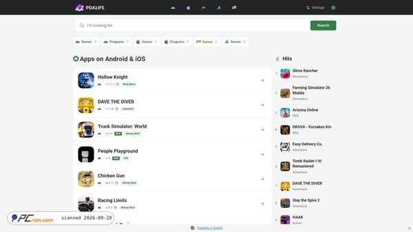 pdalife.com screenshot