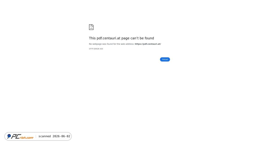 Screenshot von pdf.centauri.at