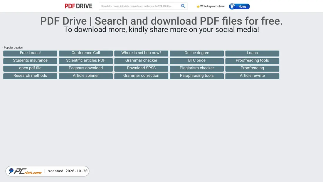 Screenshot of pdfdrive.webs.nf