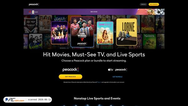 peacocktv.com screenshot