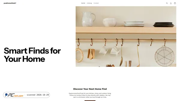 Captura de peakhomefinds.com