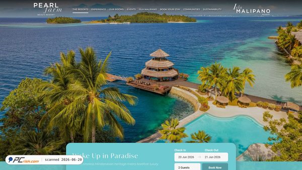 pearlfarmresort.com screenshot