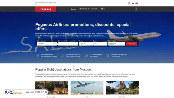 pegasus-sale.ru screenshot
