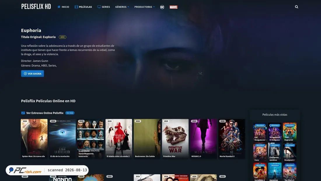 Screenshot of pelisflix1.de