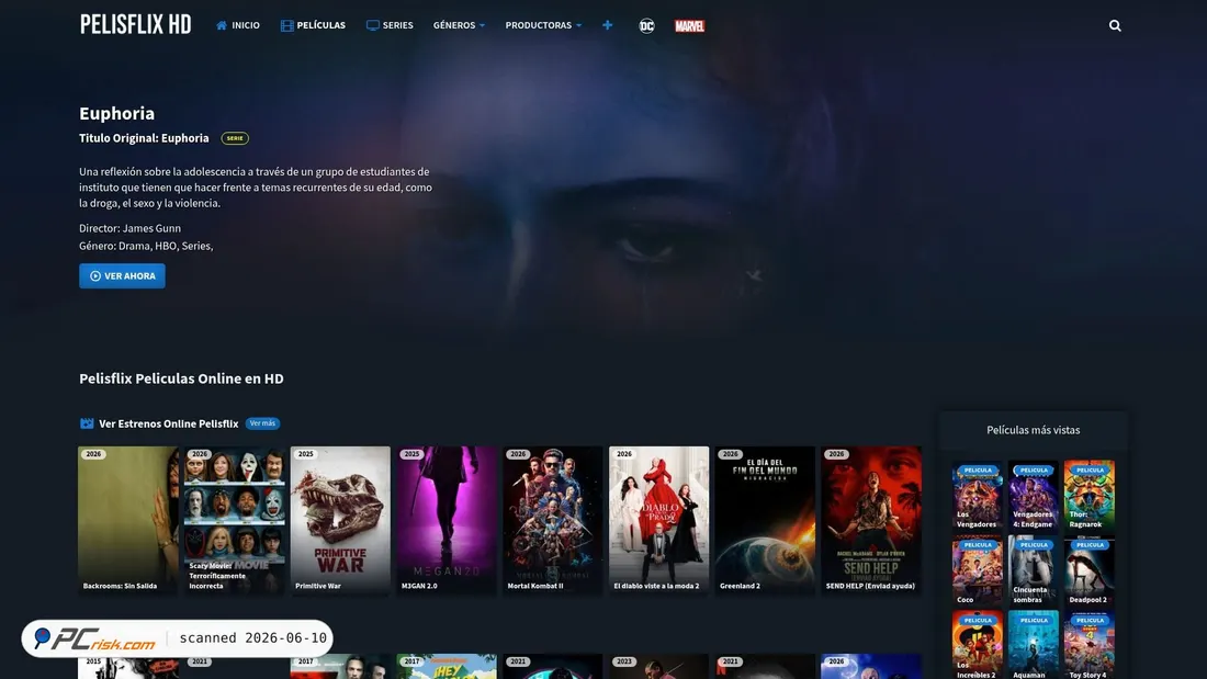 Screenshot of pelisflix1.quest