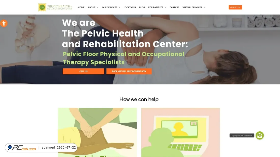 Screenshot of pelvicpainrehab.com