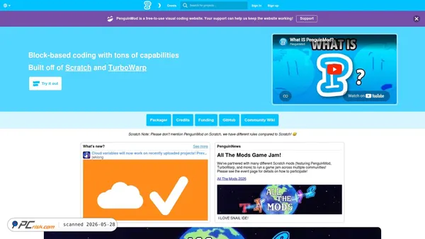penguinmod.com screenshot