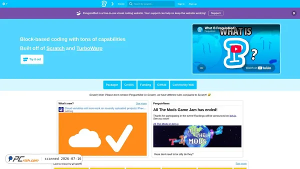 penguinmod.com screenshot