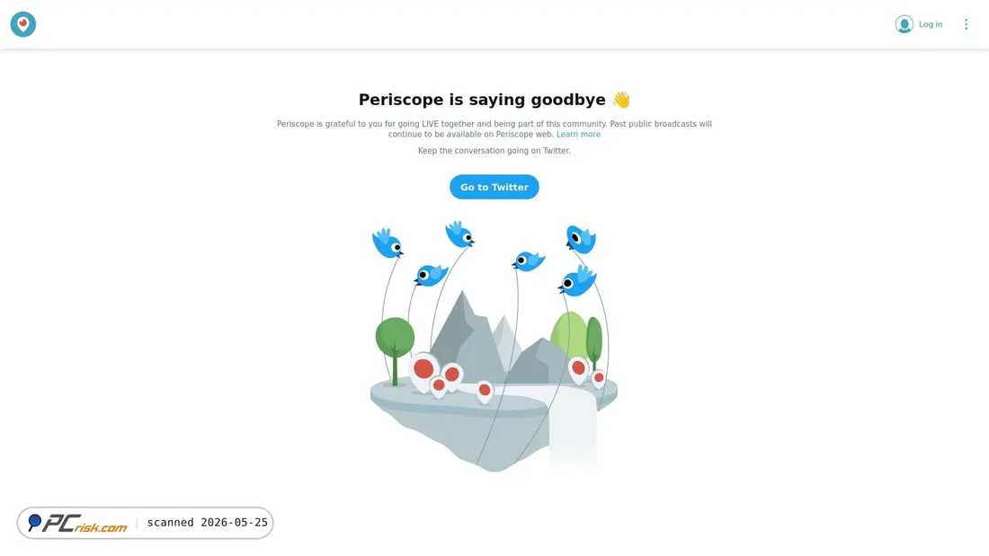 Screenshot of periscope.tv