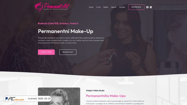 permanentart.cz Screenshot