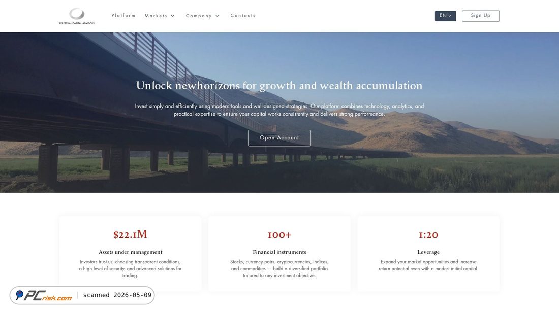 Screenshot von perpetual-advis.com