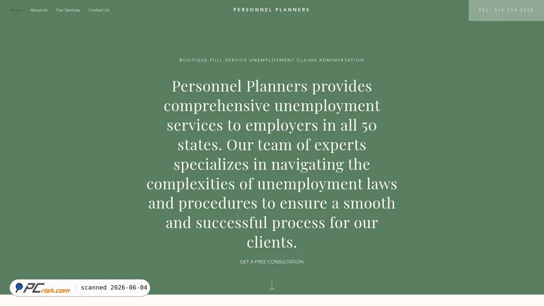 Screenshot of personnelplanners.com