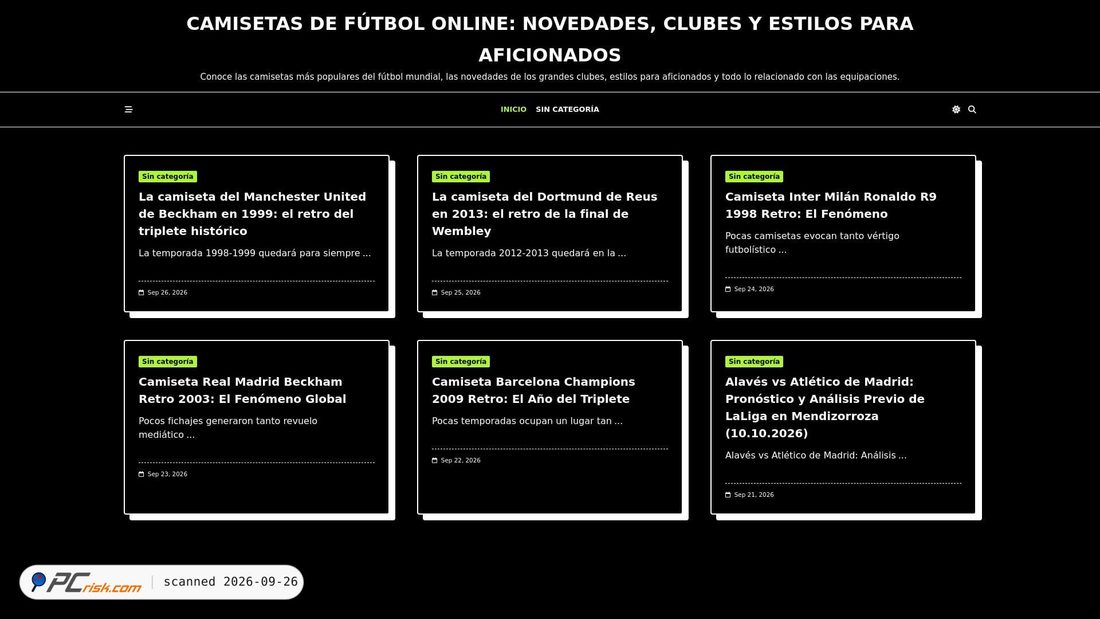 Captura de ecrã de perspectivafutbol.com