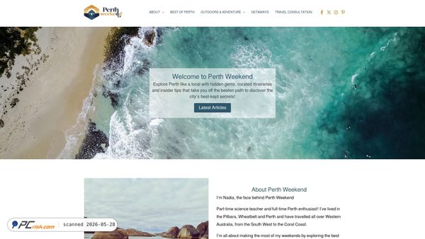 perthweekend.com.au screenshot