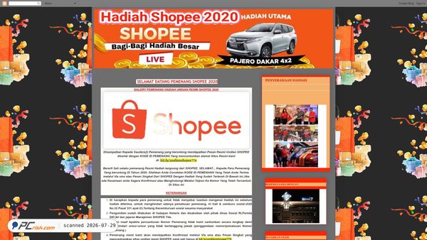 Zrzut ekranu pestahadiahshopee2779.blogspot.com