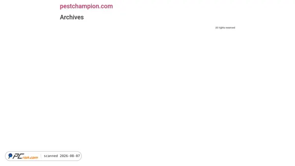 pestchampion.com screenshot