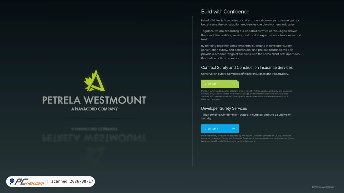 Screenshot di petrelawestmount.com