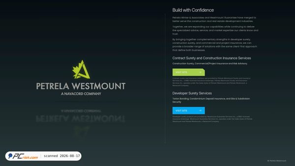petrelawestmount.com Screenshot