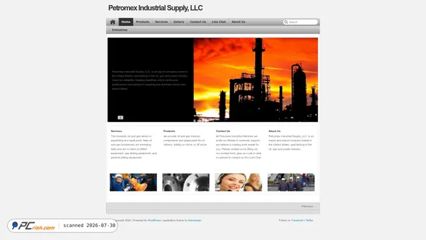 petromexindustrialsupplyllc.com screenshot
