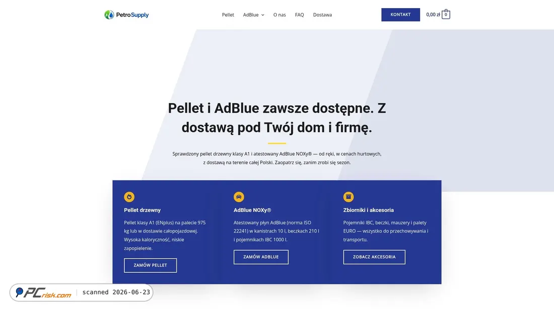 Screenshot of petrosupply.pl