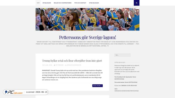 petterssonsblogg.se screenshot