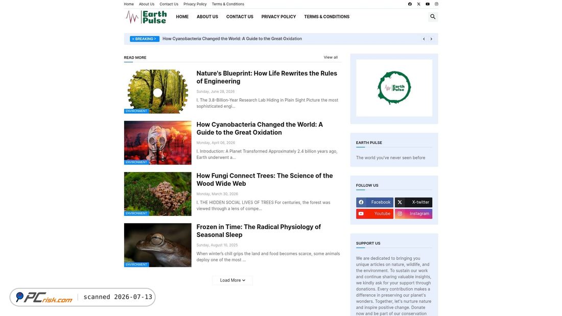 Screenshot of pfearth.blogspot.com