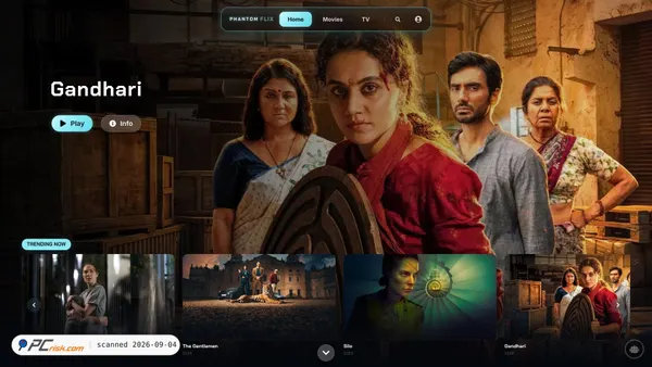 Screenshot di phantomflix.net