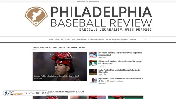 philadelphiabaseballreview.com screenshot