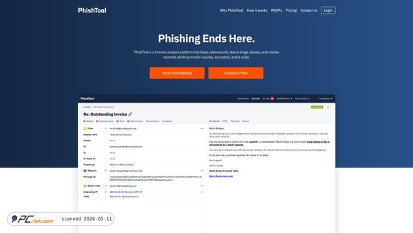 phishtool.com screenshot
