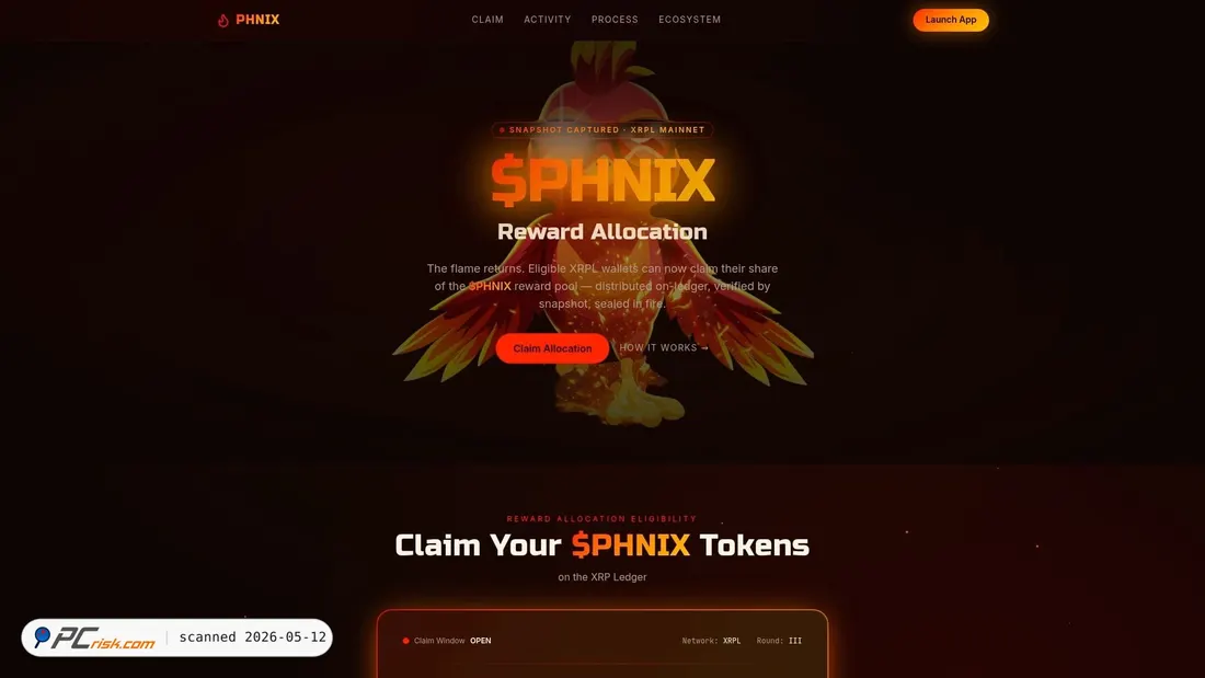 Zrzut ekranu phnixreward.live
