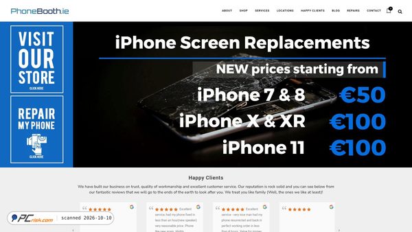 Zrzut ekranu phonebooth.ie