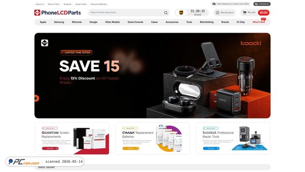 phonelcdparts.com screenshot