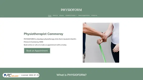 physioform.net.au screenshot