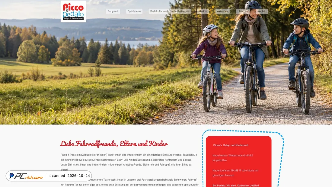 Screenshot di piccoundpedalo.de