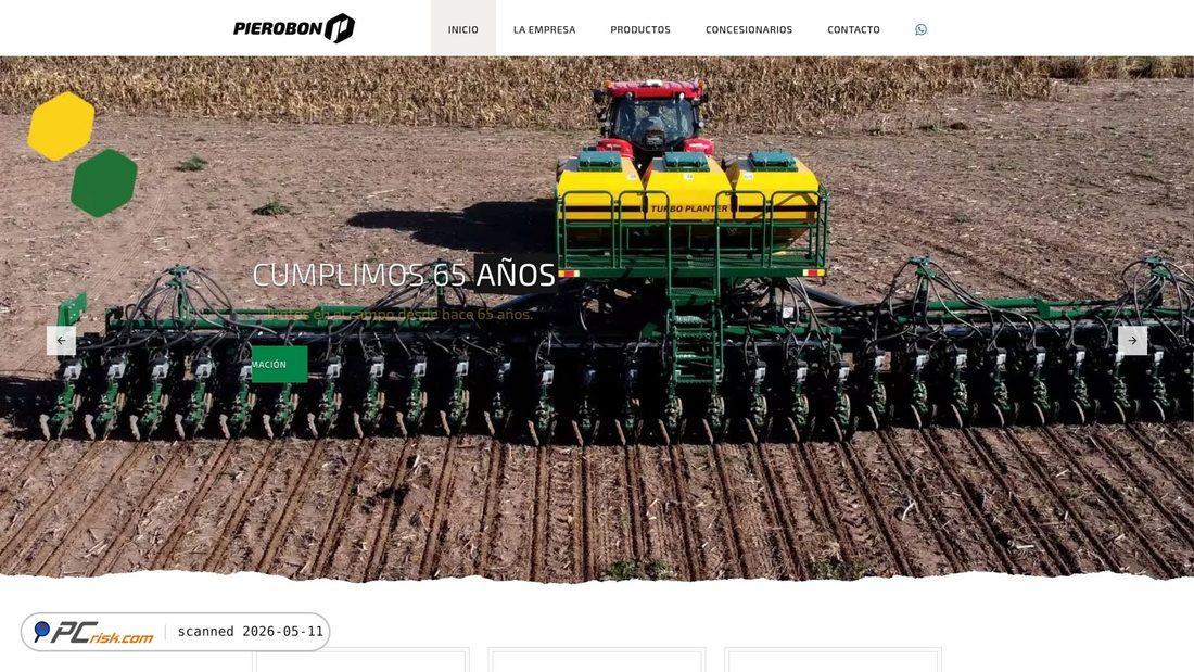 Screenshot of pierobon.com.ar