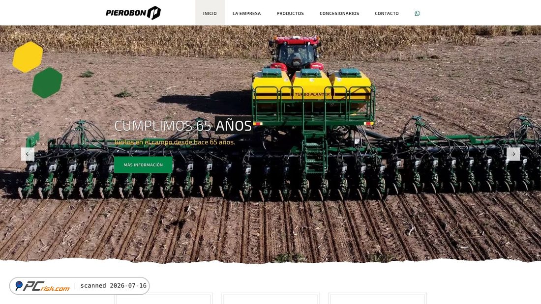 Screenshot di pierobon.com.ar