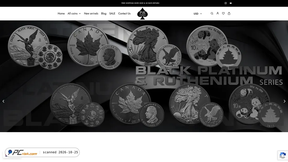 Screenshot of pik-coins.com