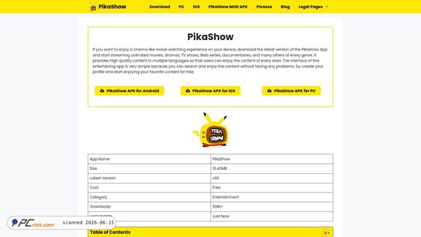 pikashows.su screenshot